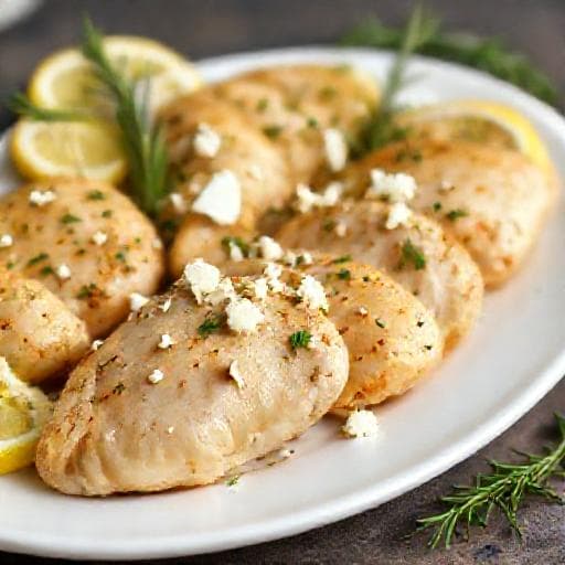 Курица с фетой и лимоном в аэрогриле
