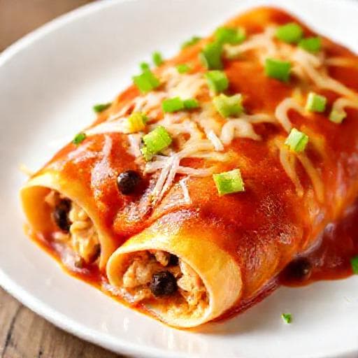 Быстрые Энчиладас с Курицей и Консервированной Фасолью
