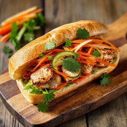 Быстрый Бань-ми с курицей