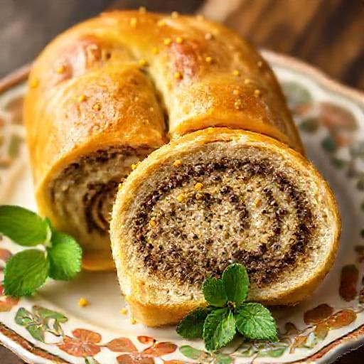 Маковый Рулет с Цитрусовой Цедрой