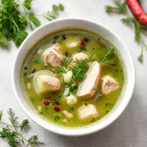 Упрощенная Ботвинья с курицей