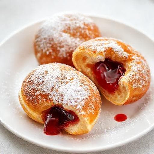 Берлинеры с джемом (упрощенный вариант)