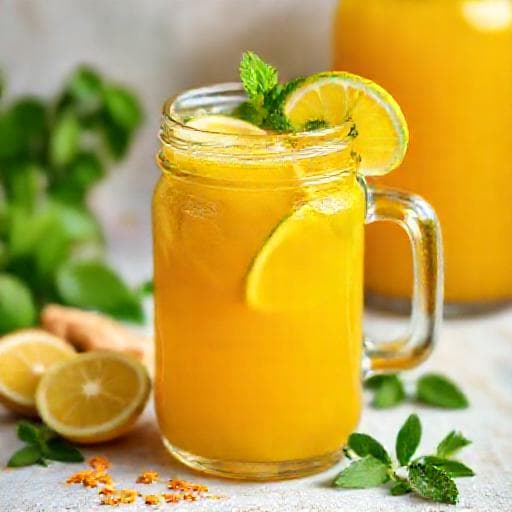 Имбирный Лимонад с Куркумой и Лаймом