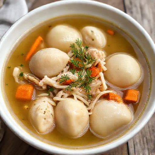 Классический суп с клёцками