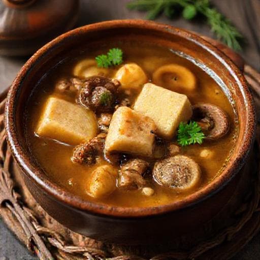 Затируха по-Сибирски с Грибами