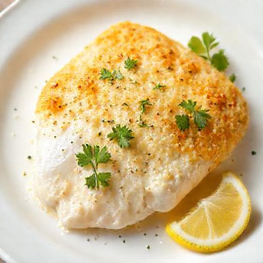 Классическая треска под сырной корочкой