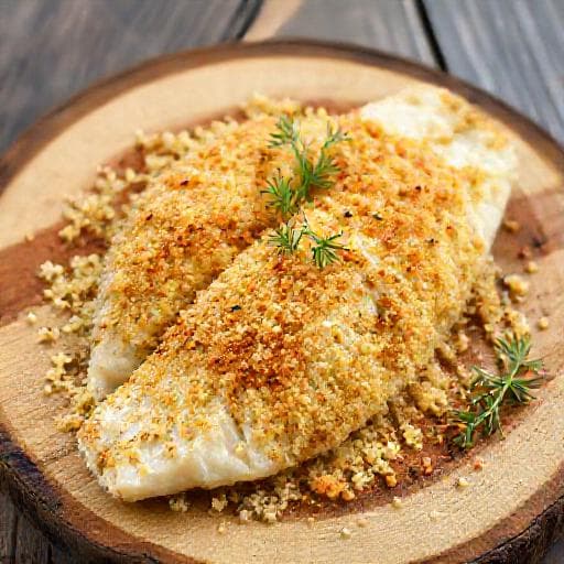 Быстрая треска под сырной корочкой с панировкой