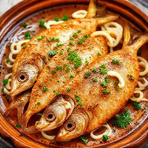 Корюшка жареная с чесноком и травами (Прибалтийский вариант)