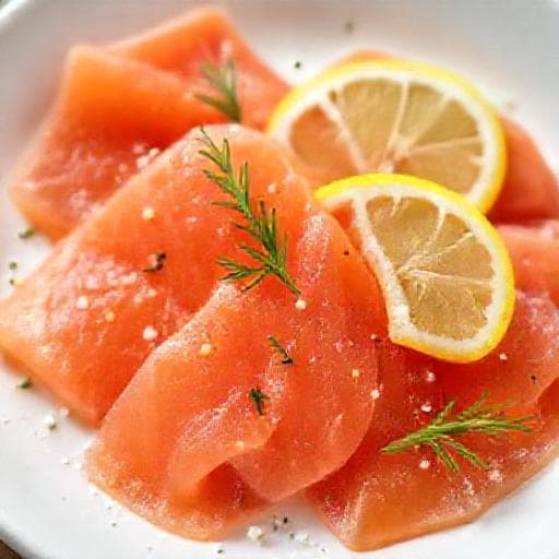 Быстрая Слабосолёная Сёмга с Лимоном и Укропом