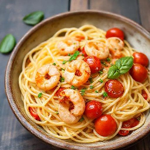Nopea Katkarapupasta Arkeen