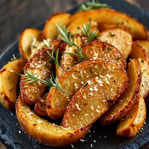 Paahdetut perunat parmesanilla ja rosmariinilla