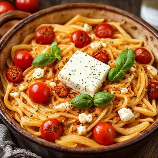 Klassinen Uunifetapasta
