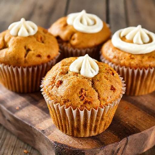 Porkkanakakku Muffinit Tuorejuustokuorrutuksella