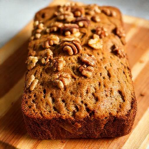 Pähkinäinen Banaanileipä