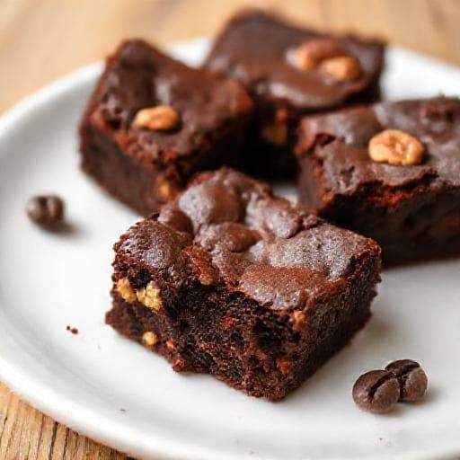 Browniet Pähkinöillä ja Kahvilla