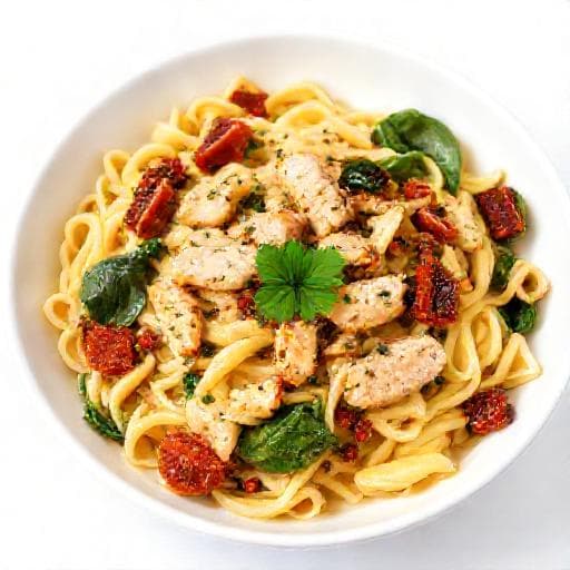 Nopea Kanapasta Aurinkokuivatuilla Tomaateilla