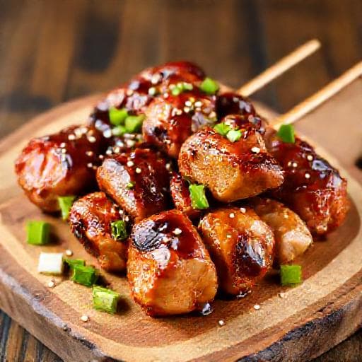 Teriyakikana Yakitori-tyyliin
