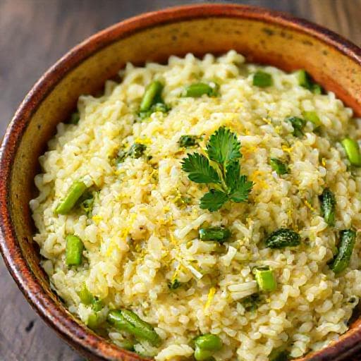 Nopea Sitruuna-Parsa Risotto