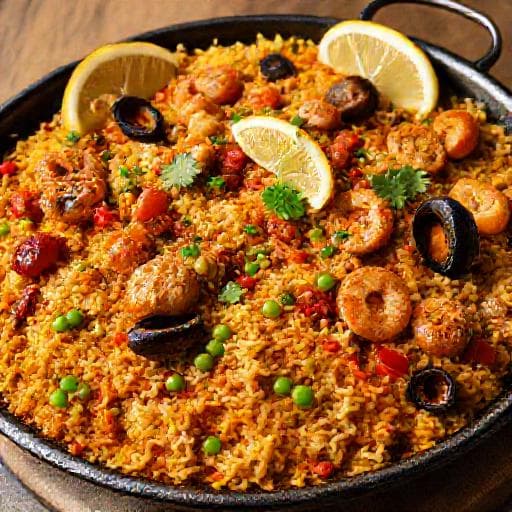 Jambalaya Paella-tyyliin