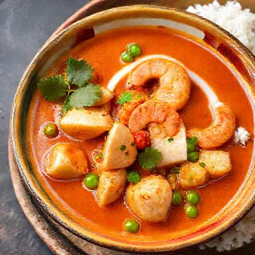 Goan kalacurry katkaravuilla ja kasviksilla