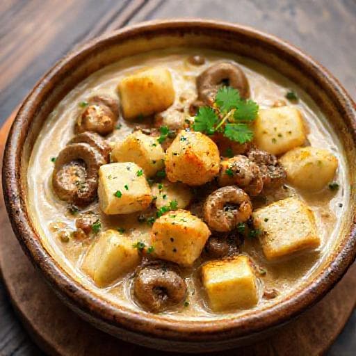 Klassinen Halloumi-stroganov
