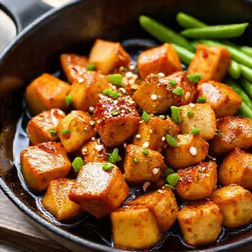 Nopea Tofu Teriyaki Pannulla