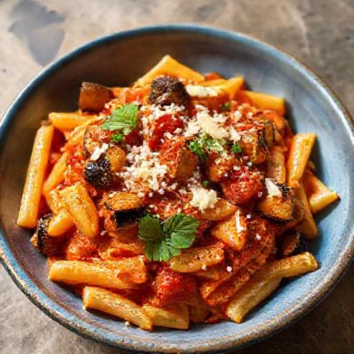 Pasta alla Norma Pikainen