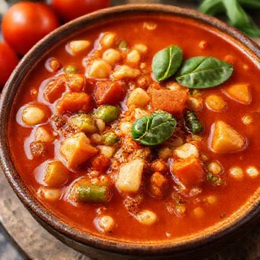 Perinteinen Minestronekeitto