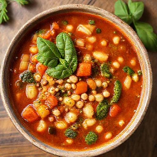Minestronekeitto Genovalaisittain (Pesto-twistillä)