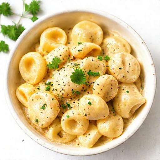 Tortellinit kermakastikkeessa