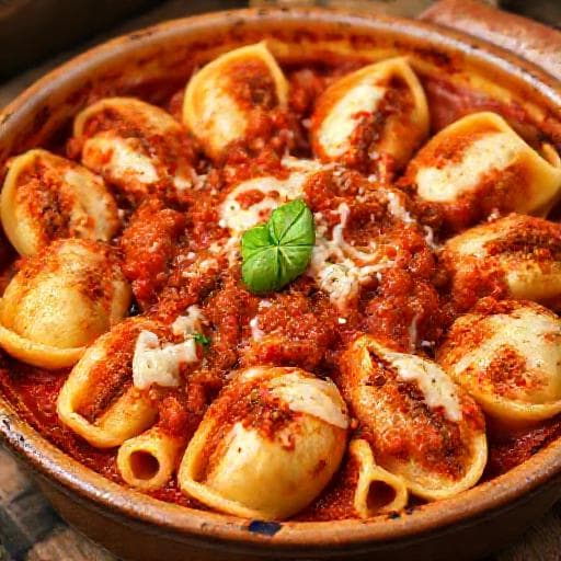 Conchiglionit jauhelihatäytteellä (Perinteinen)