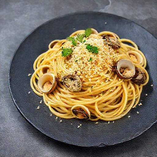 Spaghetti alle Vongole con Bottarga