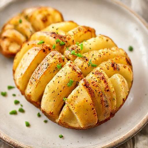 Nopeat Hasselbackan perunat
