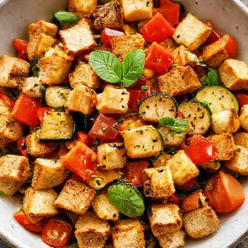 Panzanella kesäkasviksilla