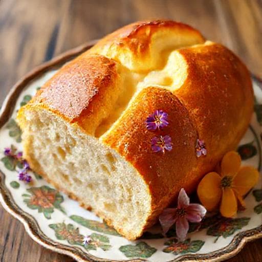 Briossi-leipä appelsiininkukalla