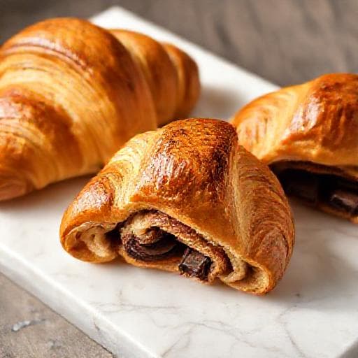 Suklaa-croissantit (Pain au Chocolat)