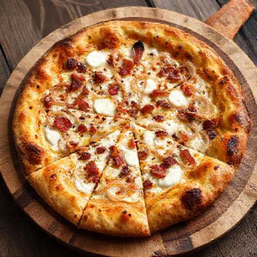 Perinteinen Tarte Flambée (Flammkuchen)