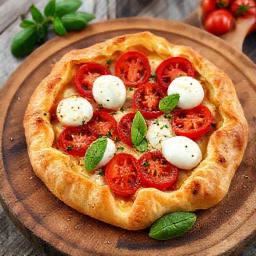 Nopea Tomaatti-Mozzarellapiirakka (Pikataikina)