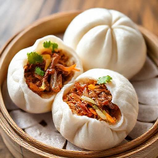 Perinteiset Bao Bun -sämpylät