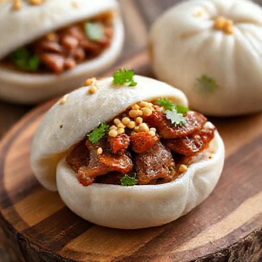Taiwanilaiset Gua Bao (Sianlihatäytteellä)