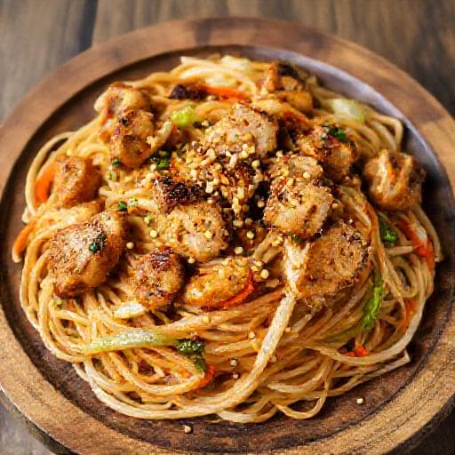 Yakitori-tyylinen Kana Yakisoba