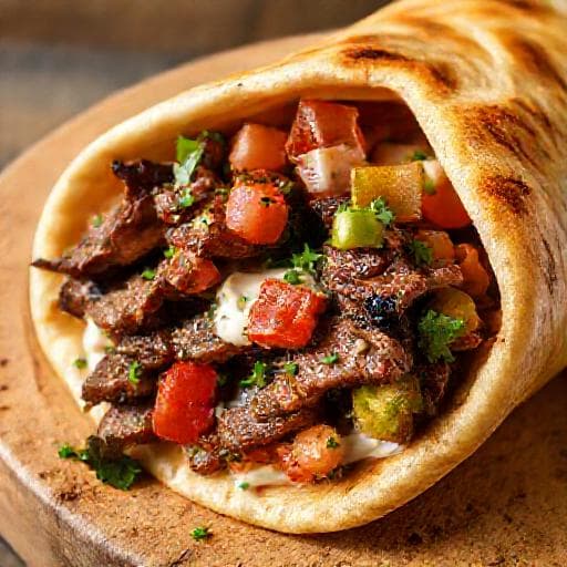 Nopea Naudanliha Shawarma Pannulla