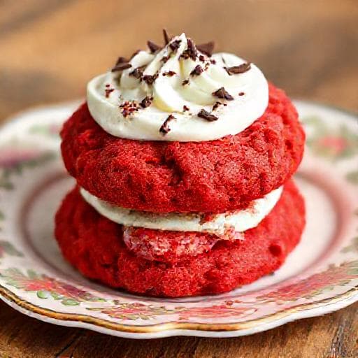 Crumbl-keksit "Red Velvet"