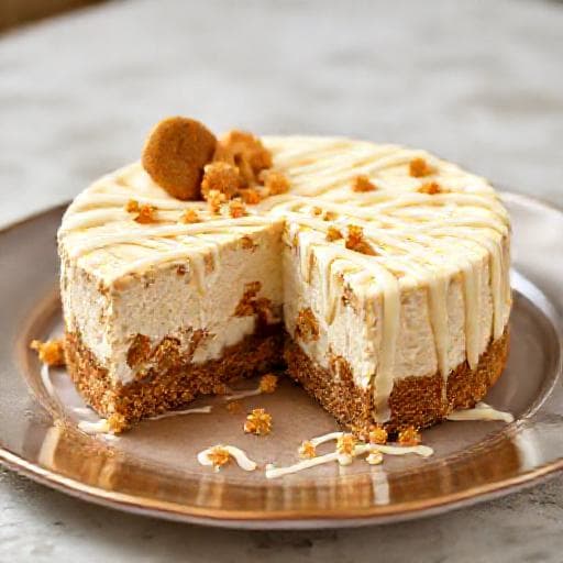 Biscoff-juustokakku valkosuklaa-twistillä