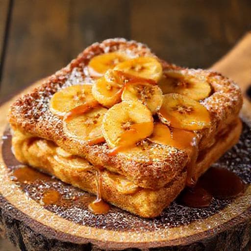 Paistettu Banoffee-leipä