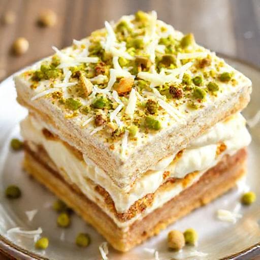 Pistaasi-valkosuklaa Tiramisu