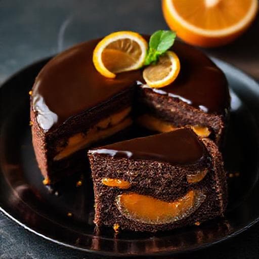 Sacher-kakku appelsiinilla