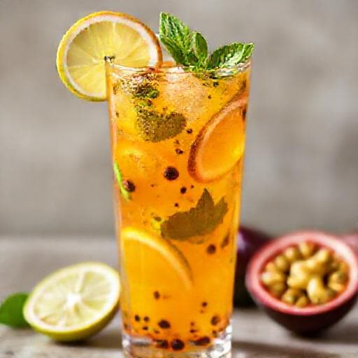 Klassinen Alkoholiton Passionhedelmä-Mocktail