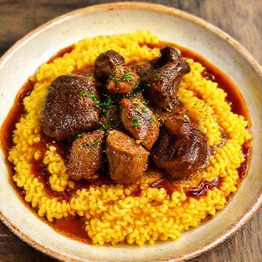 Osso Buco Risotto alla Milanese -yhdistelmänä