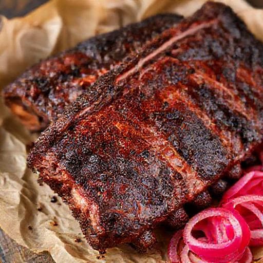 Texasilaiset Hickory-savustetut Naudanribsit
